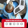 thumbnail image 3 of Self Adjusting Pipe Wrench - Heavy Duty Alloy Steel, 6-inch, 3-Sided Tooth Design for Plumbing, Automotive & Carpentry Work, 3 of 5