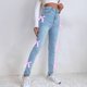 thumbnail image 2 of Pantalones casuales para mujer con detalle de lazo lateral: corte ajustado, versátiles y modernos, poliéster y algodón, lavables a máquina, 2 of 8