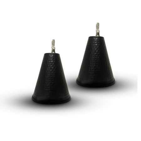 Legends International Large Hawaiian Cone Tabletop Torch Hammered Black - 2 Pack