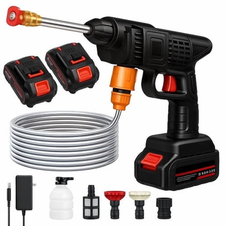 Portable Cordless Electric High Pressure Water Spray Gun Car Washer Cleaner Tool