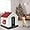 Red Roof, variant on Large Plastic Dog House Indoor Outdoor Doghouse Dog Kennel Easy to Assemble Puppy Shelter with Air Vents Elevated Floor Waterproof