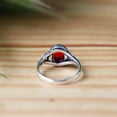 thumbnail image 2 of Red Ruby Ring, 925 Silver Ring, Rose Cut Ruby Ring, Statement Ring, Bohemian Ring, Cocktail Ring, Minimalist Ring, Pretty Ring, Promise Ring, 2 of 8