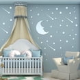 thumbnail image 4 of Moon Stars 3D Acrylic Mirror Stickers Silver Star Wall Decals Meteor Self Adhesive Sticker Wall Art Star DIY Wall Decor for Bedroom Living Nursery Ceiling Decoratiomn, 4 of 8