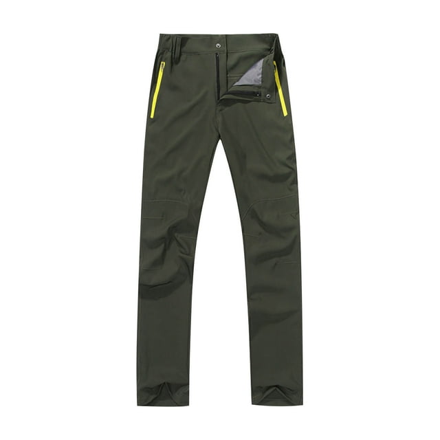 cfhntfmh Pantalons de Randonnée pour Femmes Mode Taille Mi-Haute Pantalons Longs Extérieurs Coupe-Vent Imperméables Pantalons d'Entraînement avec Poches