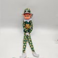 thumbnail image 5 of Muñeco de elfo de Navidad, elfos en el estante, muñeca de niño travieso, adorno para el hogar, accesorio de elfo pequeño Joker Poseable de Navidad de 40cm, 5 of 5