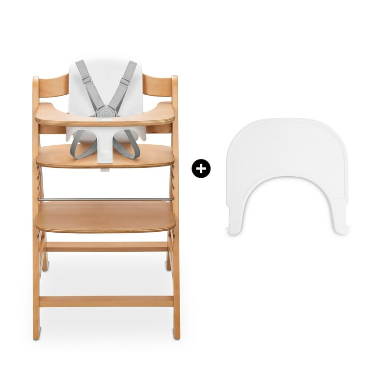 hauck Alpha+ Adjustable Wooden High Chair Set, Natural - Walmart.com