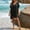 Swim-19Black, variant on Swim Cover up for Women Modest Coverage Beach Cover up Dress Tassel Tie Front Tunic Crochet Trim Loose Fit Resort Wear Poolside Vacation Beachwear Summer Holiday