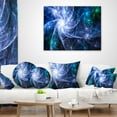 thumbnail image 4 of Designart Blue Fractal Star Pattern - Abstract Throw Pillow - 16x16, 4 of 5