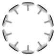 thumbnail image 1 of M10 x 15 x 50 mm tornillo en muebles deslizamiento pies niveladores almohadilla niveladora ajustable para mesa pata de máquina industrial 10 piezas, 1 of 7