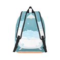 thumbnail image 2 of Bixox Bathtub with Soap Bubbles Printing Canvas Backpack Lightweight Casual Travel Backpack School Backpack Fits 15.6 Inch Notebook, 2 of 5