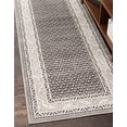 thumbnail image 1 of Unique Loom 3129607 Area Rug, 2 Feet 9 Inch x 9 Feet 10 Inch, Gray/Beige, 1 of 5