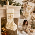 thumbnail image 2 of Christmas Stockings, Classic Holiday Xmas Stocking with Hanging Loop, Gift Bag for Fireplace Mantel, Tree and Family Holiday Decor, 2 of 7