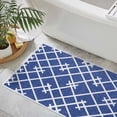 thumbnail image 6 of SussexHome Geometric Design 3 Piece Bathroom Rugs Set - Non-Slip Ultra Thin Bath Rugs for Bathroom Floor - Washable Cotton Bathroom Mats Set, 6 of 11