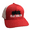 Red/White/black, variant on Old South Bear Walking Mens Snapback Trucker Hat-Red/White