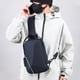 thumbnail image 1 of Bolsa mensajera para ciclismo exterior Bolsa de hombro USB de gran capacidad Poliéster Negro azul gris 12,6x8,27x3,94 pulgadas impermeable Ligera, 1 of 6