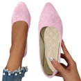 thumbnail image 4 of Willtoo 2026 New Flat Shoes for Women Pointed Toe Pumps Shoes Faux Suede Ballets Flats Comfortable Soft Ballet Dressy Slip on Walking Ballerina Shoe, 4 of 4