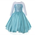 thumbnail image 1 of Princess Elsa Costumes Birthday Dress up Cosplay for Kids, 1 of 6