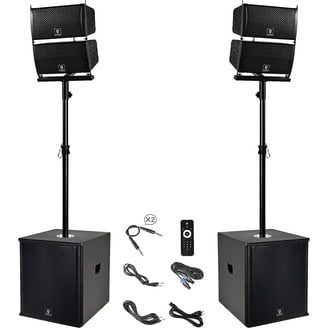 Peavey ESCORT 3000 300w Portable PA Powered Speaker System w/Mixer