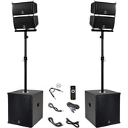 PRORECK CLUB 6000 15-inch 6000W Stereo PA Speaker System Combo Set
