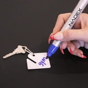Nadex Slotted Key Tags, White, Pack Of 20 Tags
