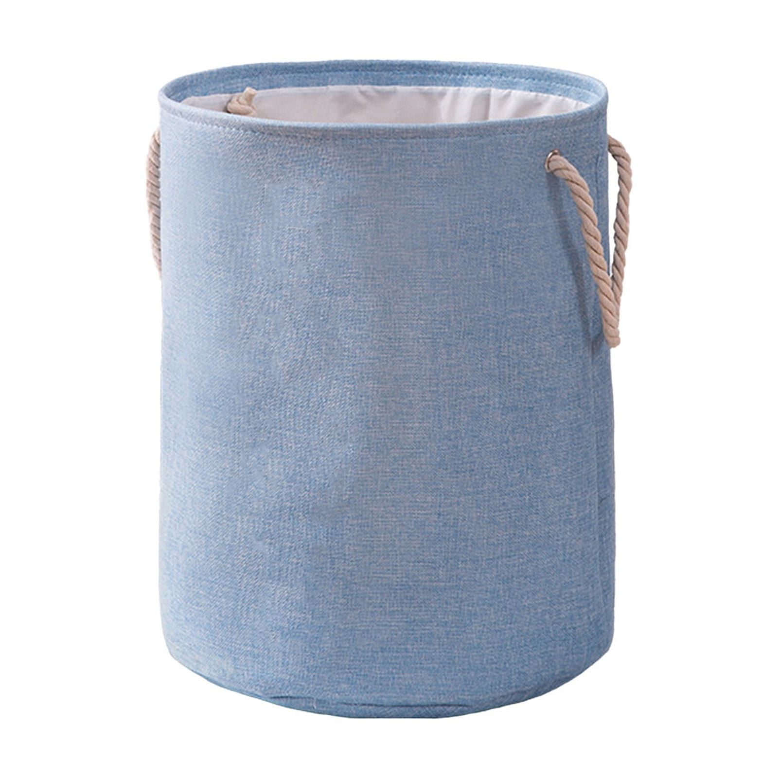 Miogawg Laundry Basket, Waterproof Canvas Large Clothes Basket, Kids Nursery Hamper For Kids Room Toy Storage, Collapsible Round Laundry Hamper With Handles For Blankets, Toys And Clothes