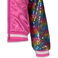 thumbnail image 5 of JoJo Siwa Jojo Siwa Unicorn Little Girls Sequin Zip Up Bomber Jacket Little Kid to Big Kid, 5 of 5