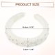 thumbnail image 5 of Diadema esponjosa y suave de Unique Bargains, banda para el cabello de color sólido para mujeres, bandas de cabello de perlas falsas, diadema suave y esponjosa blanca, 5 of 7