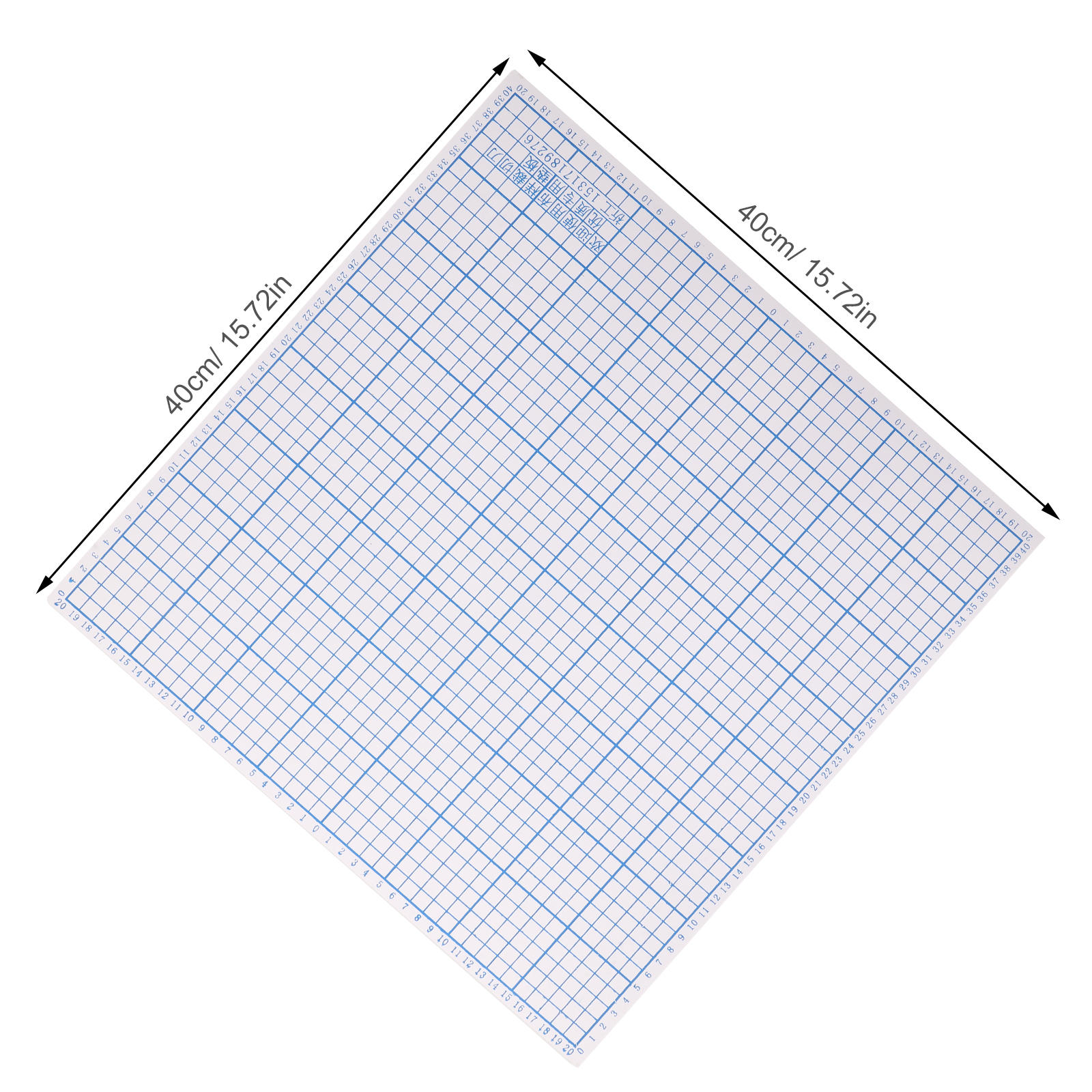 OUNONA High Hardness PVC Fabric Cutting Mat with Precision Grid for Sewing Machine and Cutter Accessories