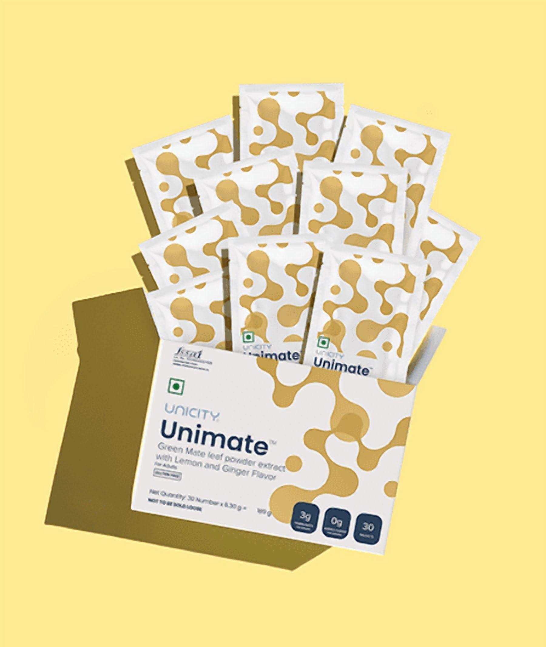 Unicity Unimate Natural Lemon Flavor (30 Sachets)