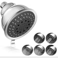 thumbnail image 1 of Yeacher High Pressure Shower Head 4 Inch 5 Settings Adjustable Bathroom Shower Head Spray Showerhead, 1 of 7