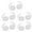 Transparent 5 pairs, variant on AOOOWER Ear Tips For 4 Earphone Replacement Earbuds Ear Cap Ear Plug Eartip