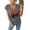 1-Gray, variant on GIFFIMY Women's Positive Faith Graphic V-Neck Short Sleeve T-Shirt White Standard Fit Everyday Top