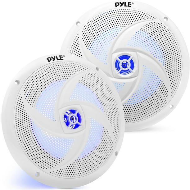 Altavoces marinos PyleUSA estéreo de rango completo de 8 pulgadas, 160 W y 2 vías