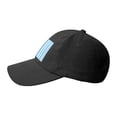 thumbnail image 3 of Baseball Cap Bent Eaves Design 6 Piece Cap Body Breathable Not Hot Plastic Cap Drag For Daily Travel Vacation Light Blue Stripe_2 Black, 3 of 8