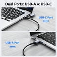 thumbnail image 2 of Gopgoy 2-in-1 SD Card Reader, SD 4.0 /Micro SD 4.0 Memory Card Adapter USB C & USB 3.0 Simultaneous Read/Write, SD Card Reader for iPhone 15/16/17, MacBook Pro, Laptop, PC, 2 of 7