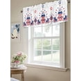 thumbnail image 6 of Valances for Windows Independence Day Rod Pocket Cafe Window Treatments Valance Curtains for Kitchen Bathroom Laundry Basement Windows 54"x18", 6 of 9