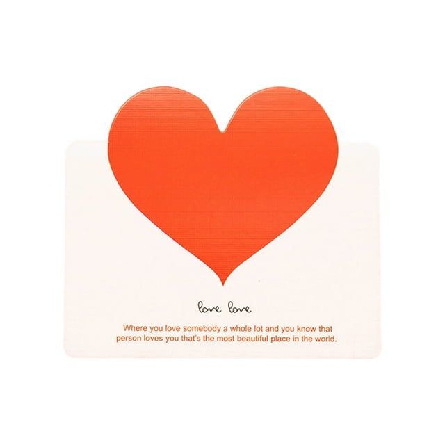 Huanglei Valentine's Day Paper Engraved Greeting Card Birthday Surprise Greeting Card Retro Holiday Message Wishes Card