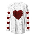 thumbnail image 4 of WRFWUL Valentines Tops for Women Trendy 2026 Love Heart Printed Tee Shirts Oversized Long Sleeve Crew Neck Valentine Shirt, 4 of 7