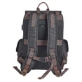thumbnail image 3 of Harley-Davidson Travel Backpack, Ponderosa Ballistic & Leather USB Bag - Black, Harley Davidson, 3 of 5