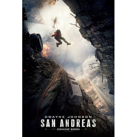 San Andreas Movie Poster Entertainment Decor Art Poster 24x36 Unframed, Age: Adults, Rectangle AB Posters