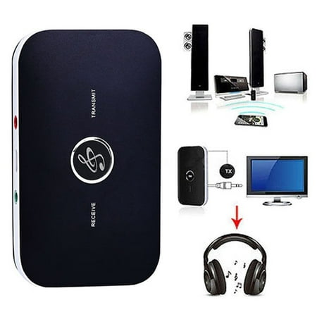 2in1 Bluetooth Transmitter ,Wireless A2DP Stereo Audio Adapter Car Kit with 3.5m for