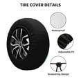 thumbnail image 2 of Fotbe Night At Lake Aurora Funda de Llanta de Repuesto con Estampado, Engrosada, Ajuste Universal para Jeep, Remolque, RV, SUV, Camión-14 inch, 2 of 6