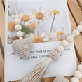 thumbnail image 4 of CNKOO Rustic Country Decor Vase Ornament Handmade Boho Decor Natural Wood Bead Garland, 4 of 6