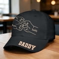 thumbnail image 2 of LIIPEE Man Baseball Cap Casual Father's Day Letter Graphic Printed Unique Handmade Customizable Hats Male Celebration Fashion Comfortable Breathable Daily Hats,Black,One Size, 2 of 3