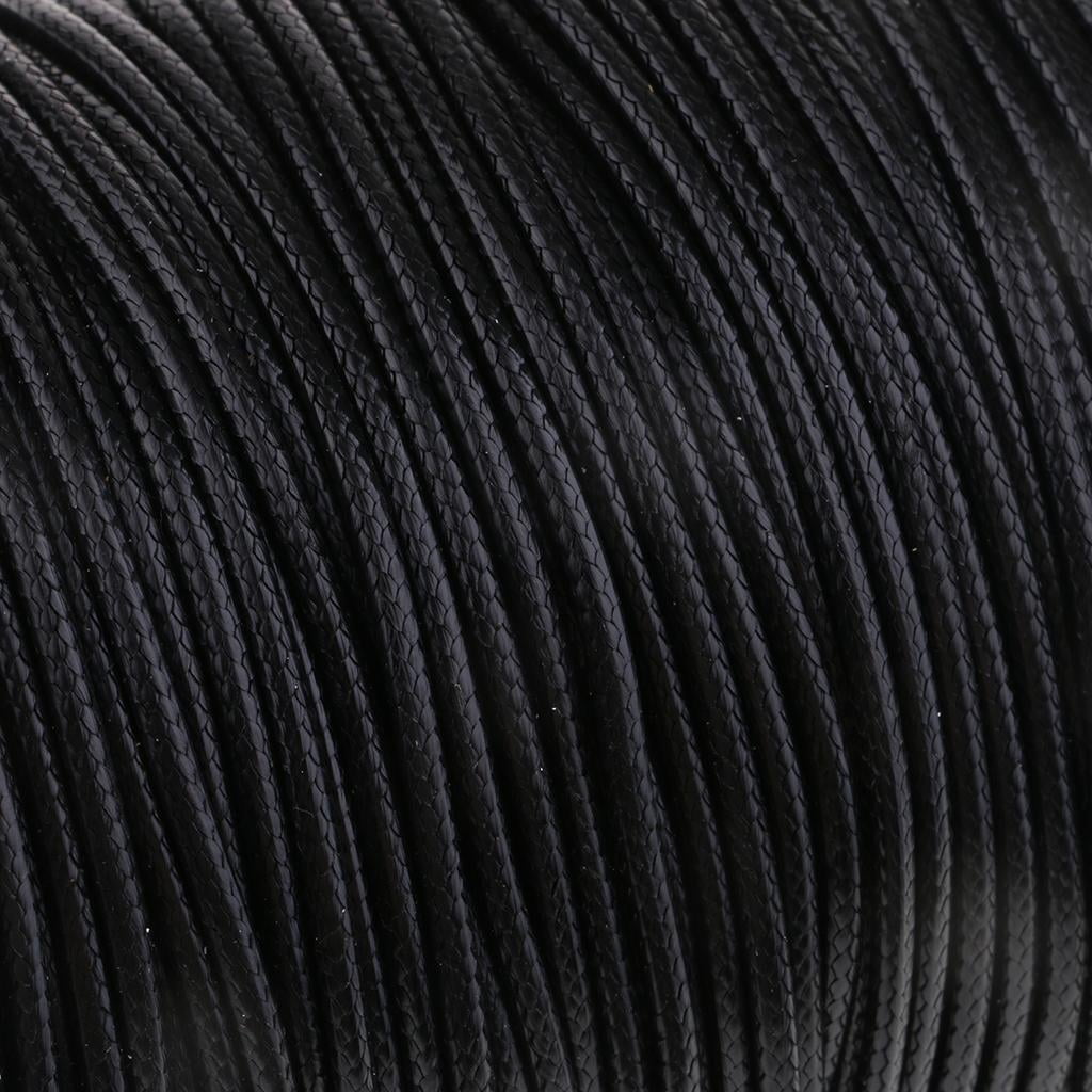 S SERENABLE 2pcs 2mm Waxed Cotton Cord Beading String DIY Jewelry Making Macrame Supplies