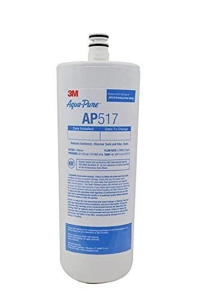 3M Aqua-Pure Under Sink Replacement Filter Cartridge, Model AP517 (Pack of 1)