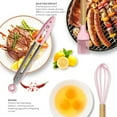 thumbnail image 4 of oannao Silicone Cooking Utensils Set - 446°F Heat Resistant Silicone Kitchen Utensils for Cooking,Kitchen Utensil Spatula Set w Wooden Handles,Holder, BPA FREE Gadgets for Non-Stick Cookware (Pink), 4 of 9