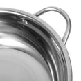 thumbnail image 3 of MLINS 1 Set Of Stainless Steel 28cm Divided Hot Pot With Ladle And Strainer Kitchen Dual Flavor Shabu Pot Multi-Use Stainless Steel China Hotpot, 3 of 8