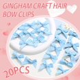 thumbnail image 2 of Dalrosia 20PCS Mini Green Bow Hair Clip, Non-Slip Cute Small Hair Bow, Y2K Sweet Plaid Craft Bowknot Hair Barrettes Accessories for Women Teens, 2 of 5