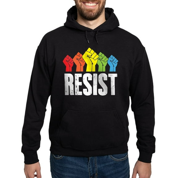 CafePress - Resist Hoodie (Dark) - Pullover Hoodie, Classic, Comfortable Hooded Sweatshirt